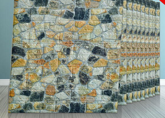 50 * 50 سنتيمتر مويستوريبروف 3D PE رغوة خلفيات ، 3D ملصقات الحائط رغوة لمبنى المكاتب